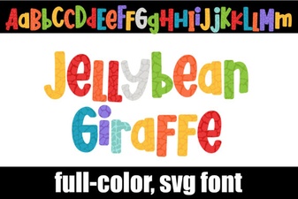 Creative Ideas for the Jellybean Giraffe Font