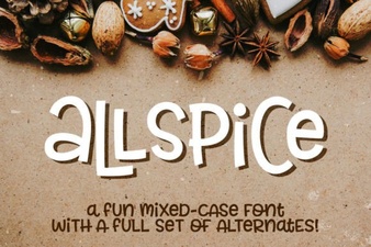 Allspice Font: Creative Typography for Design Projects