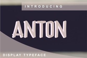 Anton Font for Modern Typography and Design Projects