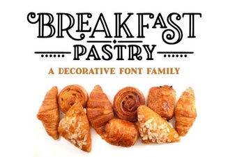 Perfect Fonts for Breakfast Pastry Recipes