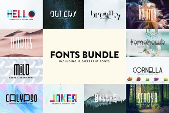 Unlock Creative Designs with Fonts Bundle Vol 1