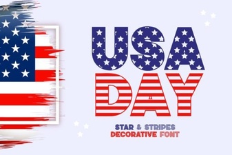The Usa Day Font: Creative Patriotic Design Projects