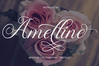 Amelline: a Fresh Font for Modern Design