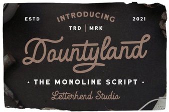The Dountyland Font for Unique Creative Projects